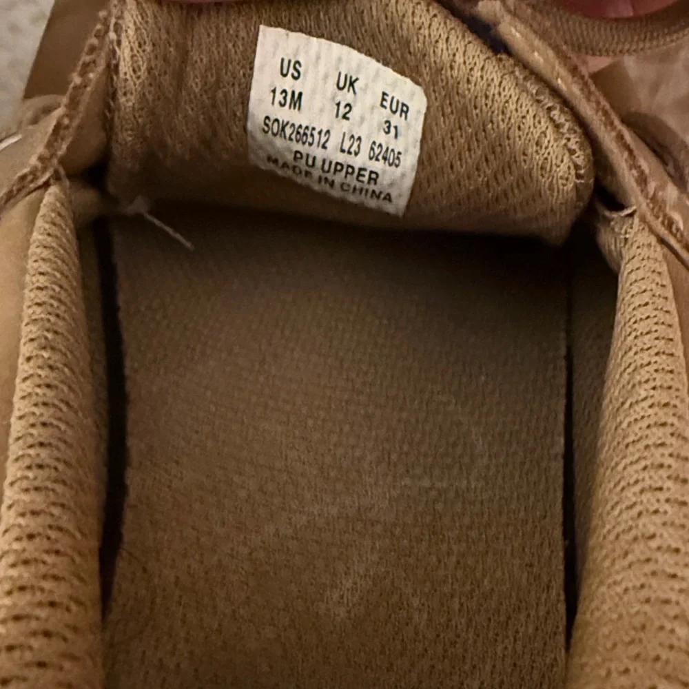 Sperry Topsider Tan Boat Shoes boys 13